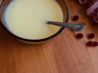 Шаг 8: Готовый суп перелейте в отдельную емкость.