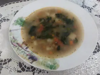 Шаг 9: Суп с чечевицей и шпинатом готов. Приятного аппетита!
