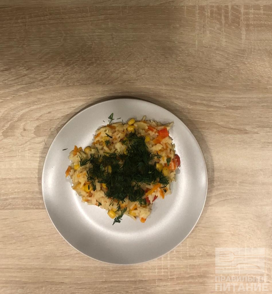 Как приготовить Рис с овощами на сковороде просто рецепт пошаговый