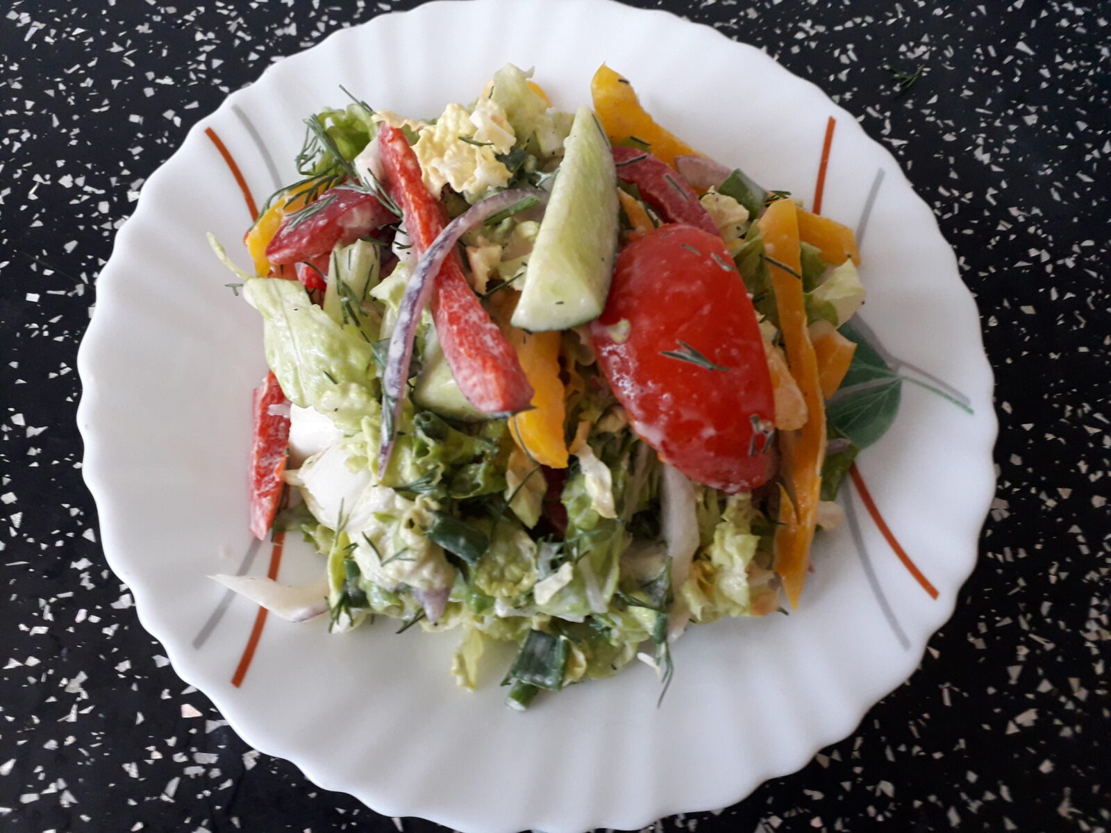 Овощной салат: пошаговые рецепты